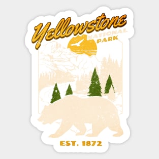 Yellowstone National Park Sticker